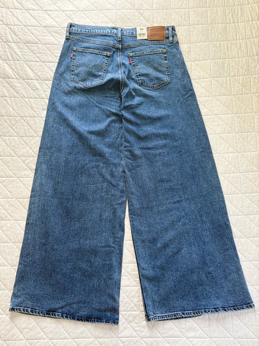Levi's Premium 728 High-Rise Wide-Leg Denim Jeans - Women’s Size 32x32 NWT - Picture 6 of 11